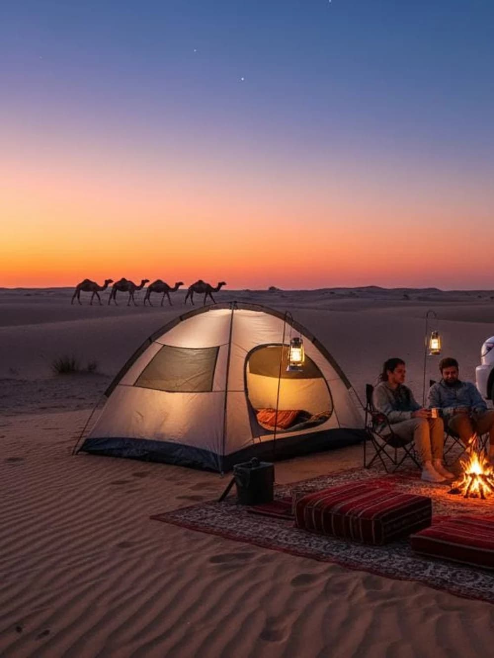 The desert goes quiet